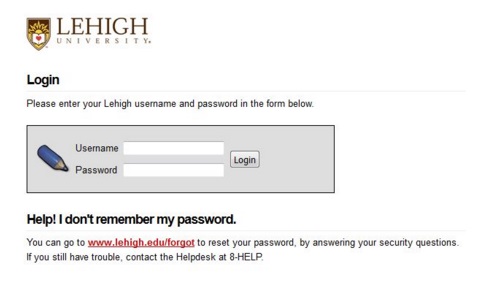 Coming soon: A redesigned login page for Lehigh online services | Library &  Technology Services