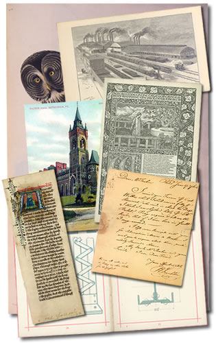 Collage of Collection Materials