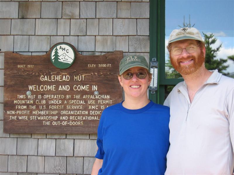 Dan and Noelle at Galehead Hut - July 29, 2003