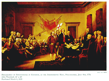 Signing of the Declaration of Independence, John Trumbull