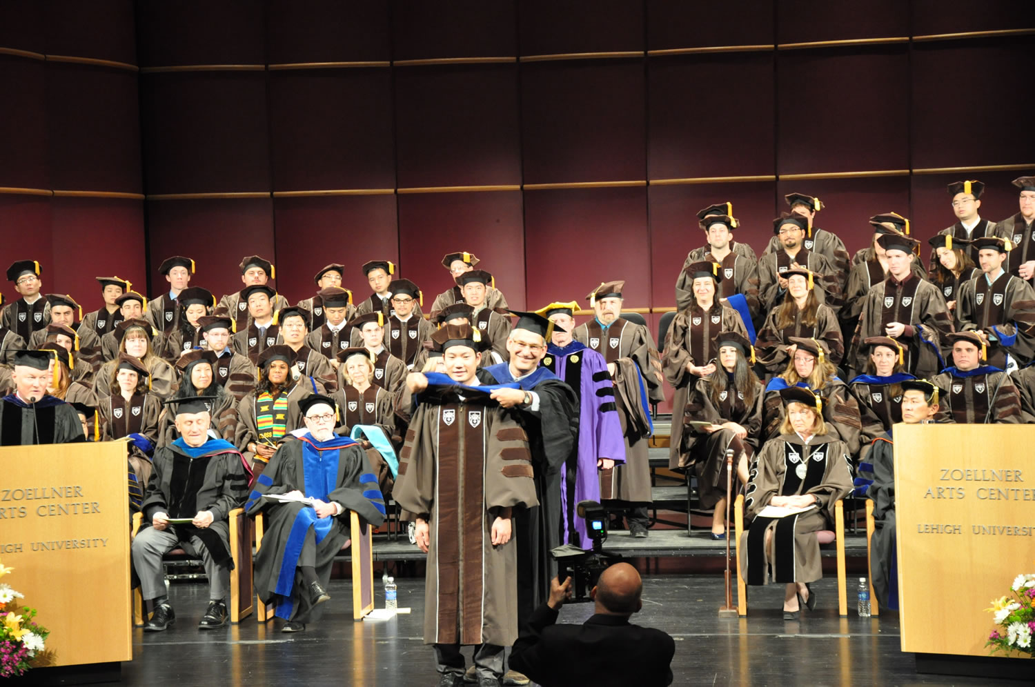 Lehigh University PhD hooding ceremony