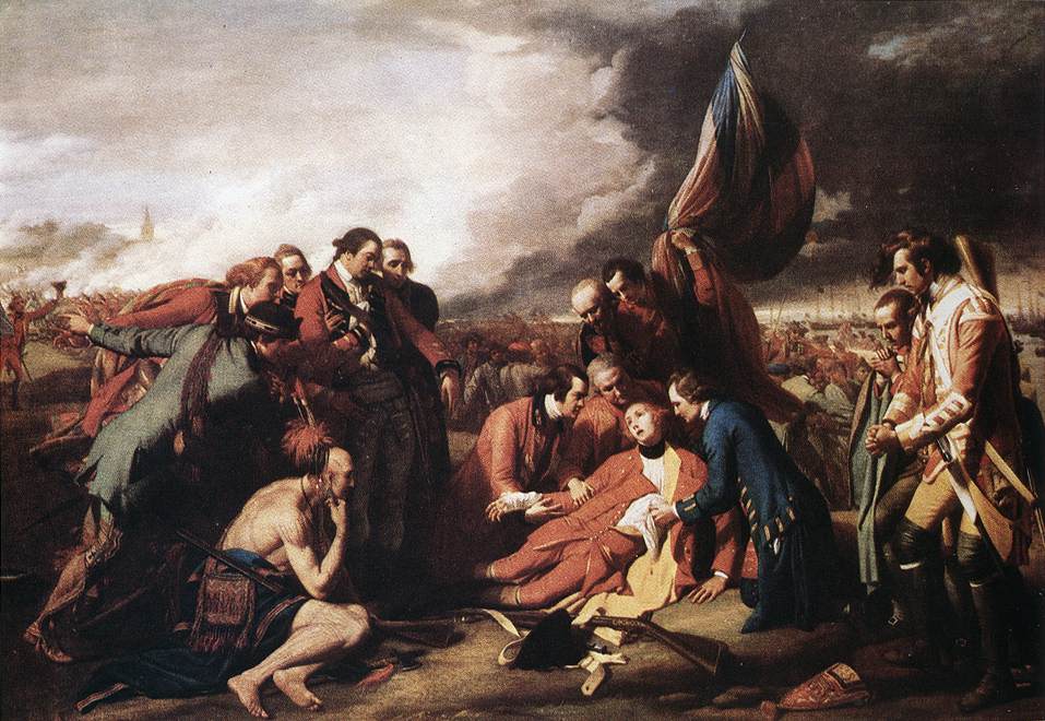 Benjamin West, "The Death of General Wolfe"