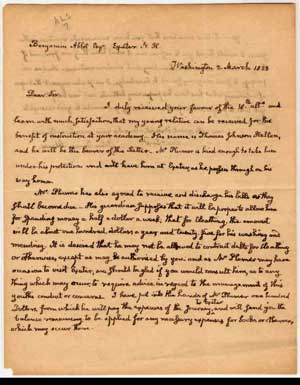 john quincy adams letter