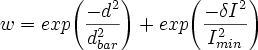 equations of weight for ncc model