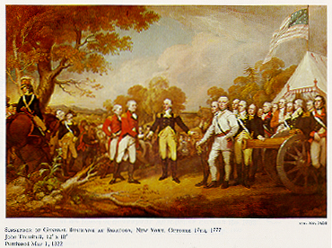 Surrender of General Burgoyne, John Trumbull