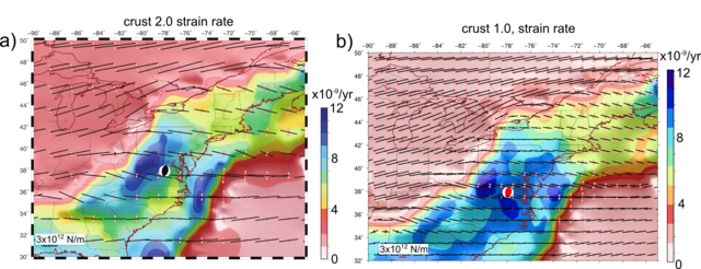 crustal strain model