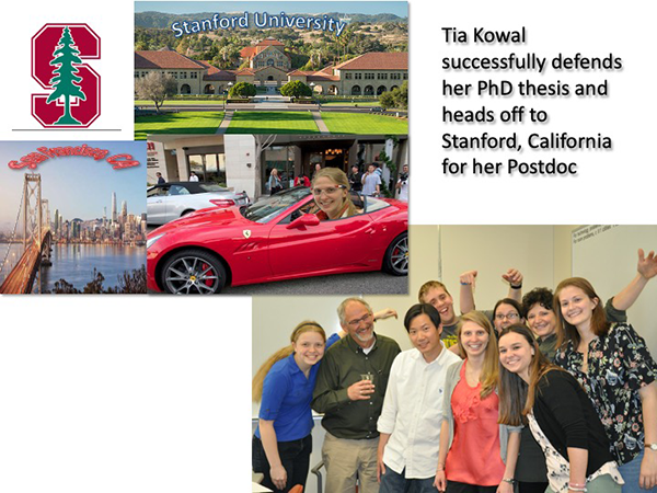 Tia Kowal gets her Ph.D.