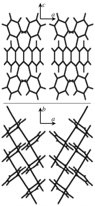 [Image: Rubrene crystal structure]