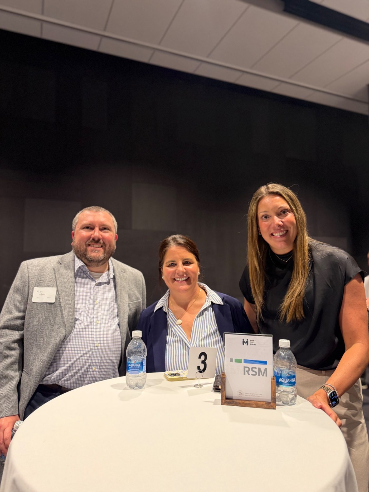 Lehigh students with RSM recruiters at Meet the Firms