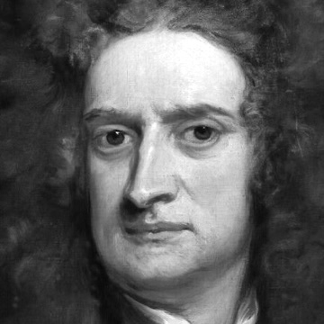 [Image: Newton in ~1700]